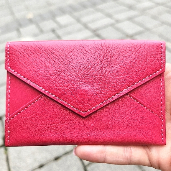 Graphic Image Accessories - Graphic Image Lipstick Red Mini Leather Envelope